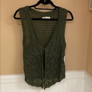 NWT open knit tank top